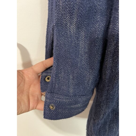 CAbi Denim Blue#5100 Adventure Anorak Hooded Denim Zip Up Jacket Size S - Picture 7 of 8